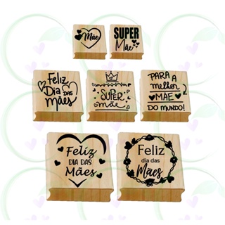 Carimbo Para Embalagens Tema Dia Das Mães em Oferta na Shopee