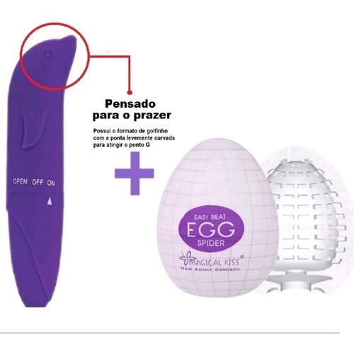 Vibrador Ponto G Golfinho Ovo Egg Masturbador Sex Shop Shopee Brasil 4256