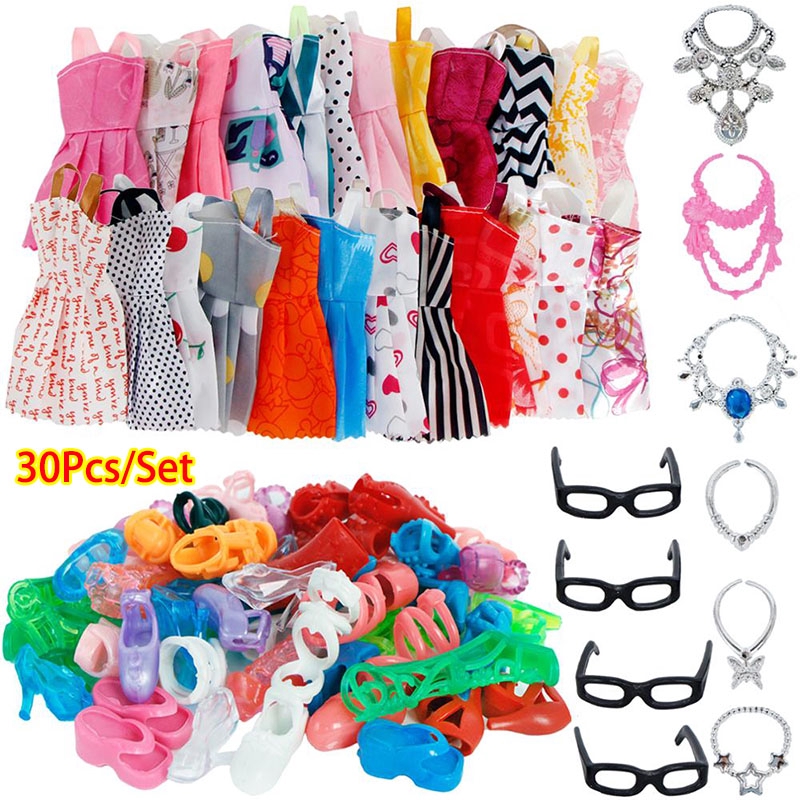 Compra online de Roupas de boneca para boneca barbie, lote de estilos de  calças, camisas, roupas lindas para boneca de 1/6 11,5 polegadas, brinquedo  de menina