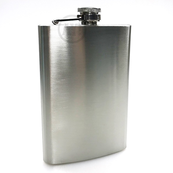 Cantil Inox de Bolso para Whisky 260ML  (9oz) Prata