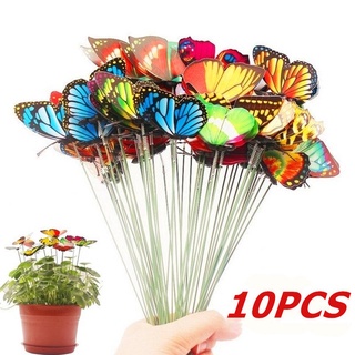 10pçs 7CM Pólo De Simulação 3D Borboleta Para Decoração Externa De Jardim/Festa