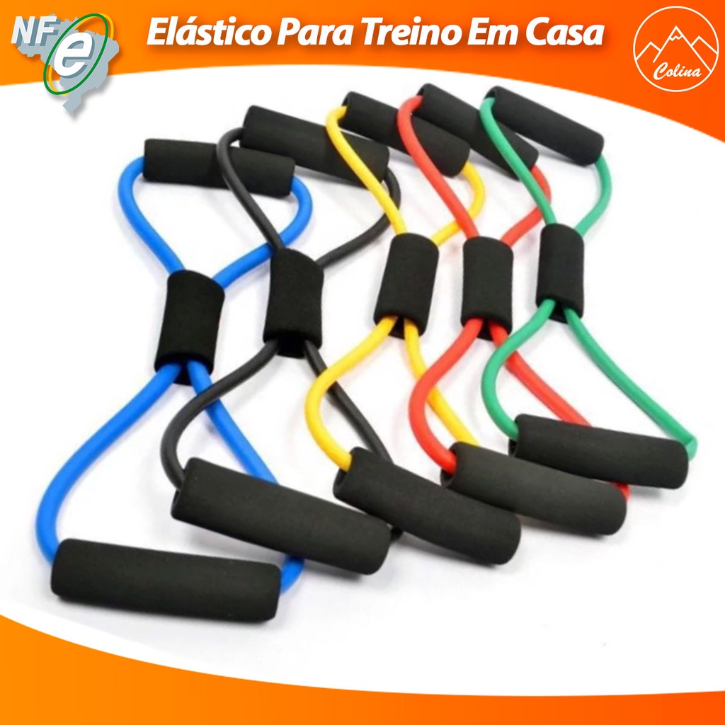 Elástico Exercício Tensão Treino Em Casa Ombro Braço Glúteos Envio imediato