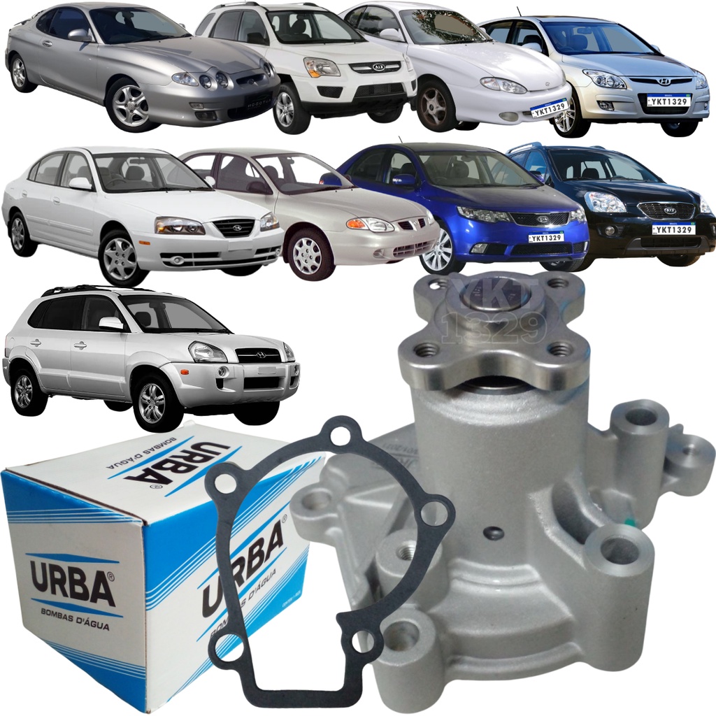 Bomba D'Água Original Urba Coupê 2.0 8V 1996 1997 1998 1999 2001 2002 Elantra 2002 2003 2004 2005 2006 I30 2007 2008 2009 2010 2011 2012 Tucson 2013 2014 2015 Carens Cerato Sportage - Spare Parts and Accessories for Vehicles