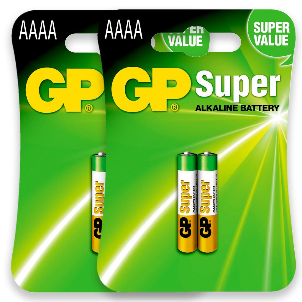Pilha Alcalina AAAA GP Super Bateria 4A Mini kit 4 unidades