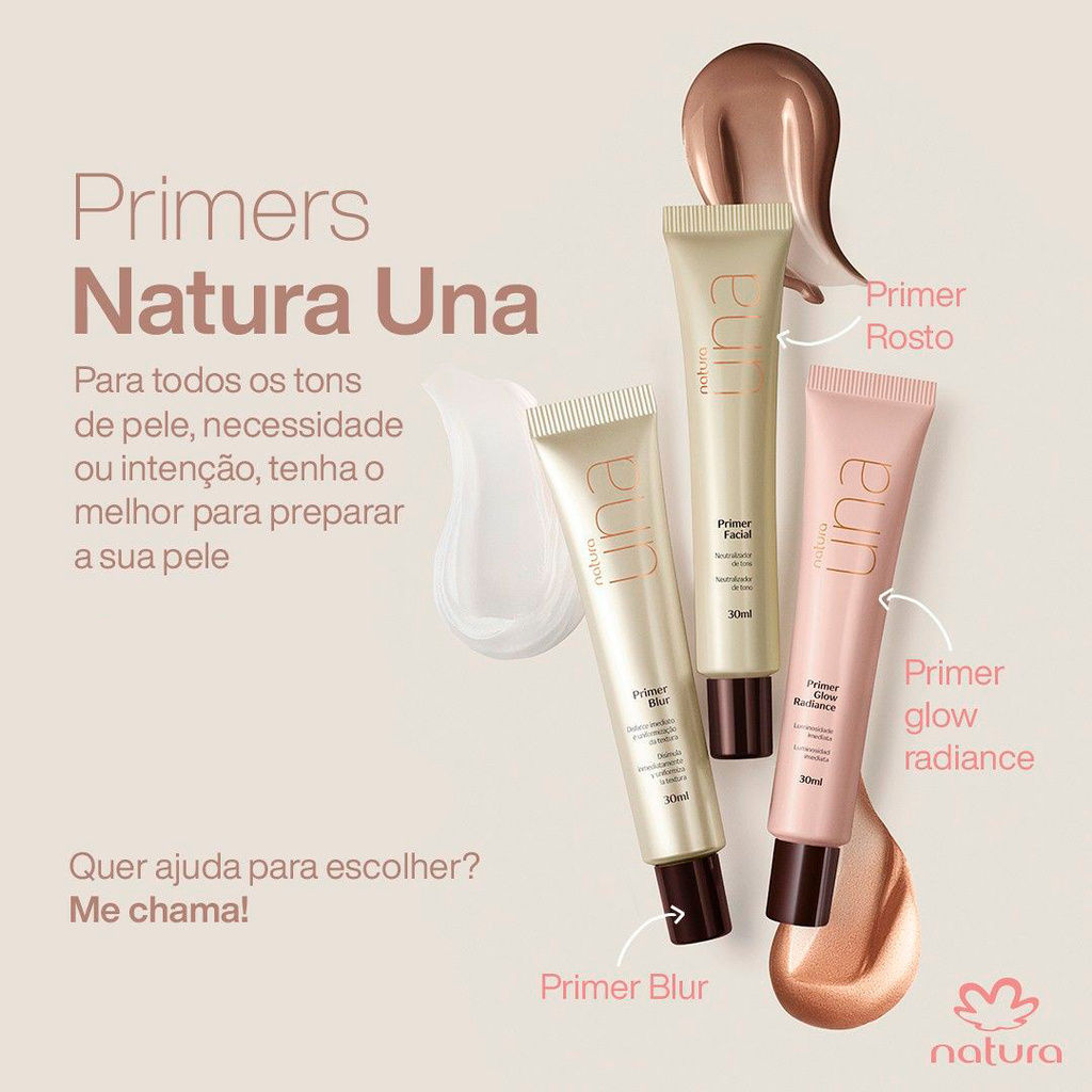 Primer Blur Efeito Matte Instantâneo 30ml - Natura Una | Todos os Tipos de  Pele | Shopee Brasil