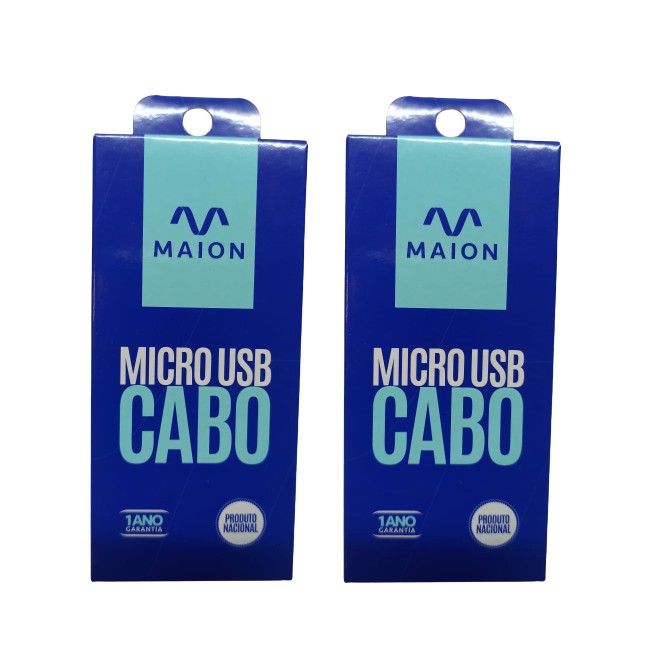LOTE C/05 Cabo Micro Usb V8 Celular A10s J2 J3 J4 J5 1m Original (MAION)