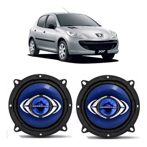 Par Alto Falante Porta Traseira Hurricane 5 Peugeot 207 Seda em Oferta na Shopee