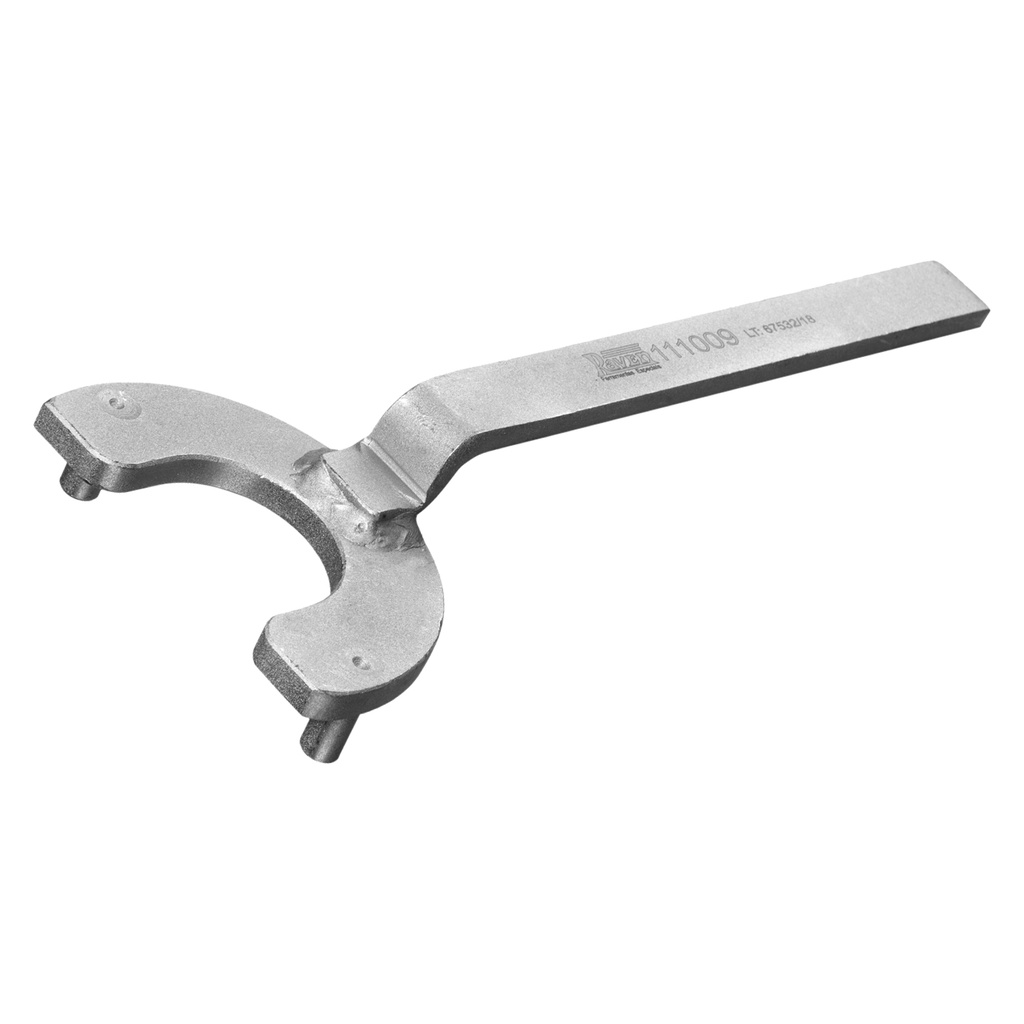 Ferramenta para imobilizar manualmente a polia da árvore de manivelas (durante a remoção / instalação do parafuso da mesma) do motor VW AT 1.0 16V (aspirado ou turbo) do Gol e Parati.