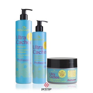 Kit Ultra Cachos Shampoo, Leave-in e Máscara - Sofisticatto