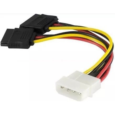 DUPLO SATA DE ENERGIA X CONECTOR P/ FONTE IDE MOLEX 4 PINOS