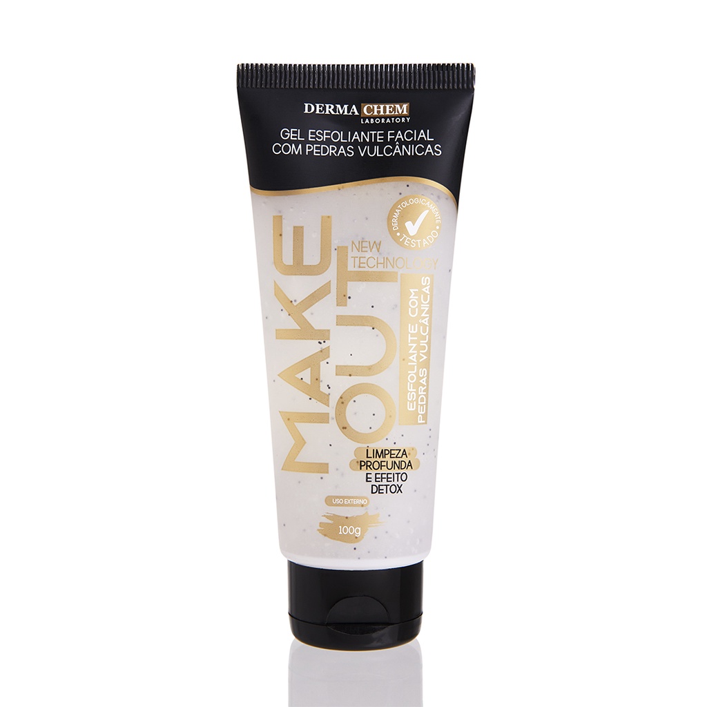 Gel Esfoliante Facial com Pedras Vulcânicas Make Out 100G Dermachem