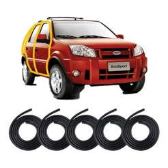 Kit 4 borrachas de porta + borracha do porta malas Ecosport 1993 1994 1995 1996 1997 1998 1999 2000 2001 2002 2003 2004 2005 2006 2007 2008 2009 2010 2011 2012