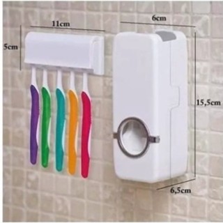 Dispenser Aplicador Creme Dental Pasta Dente Suporte Escovas em Oferta na Shopee