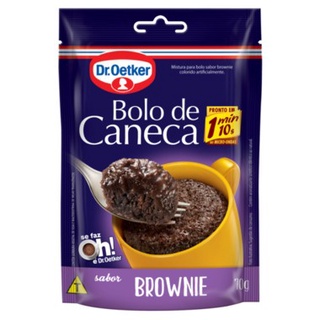 Bolo de Caneca Brownie 70g de Microondas - Dr Oetker