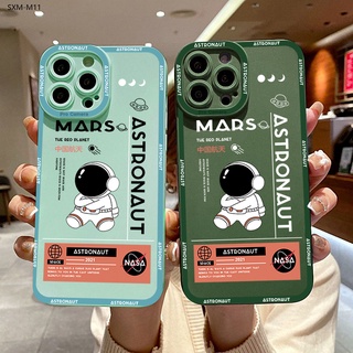 Compatible With Samsung Galaxy M11 M12 M22 M31 M62 F62 M30S M21 M51 M02 Para Capinha De Celular Cartoon Astronaut