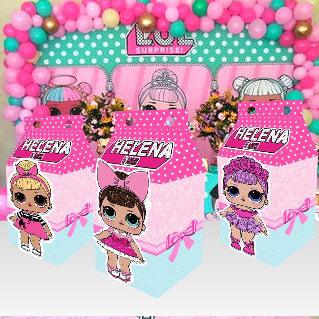 10 Caixa Milk Lol Personalizada Caixinhas lol Unicórnio Lembrancinhas para Aniversário