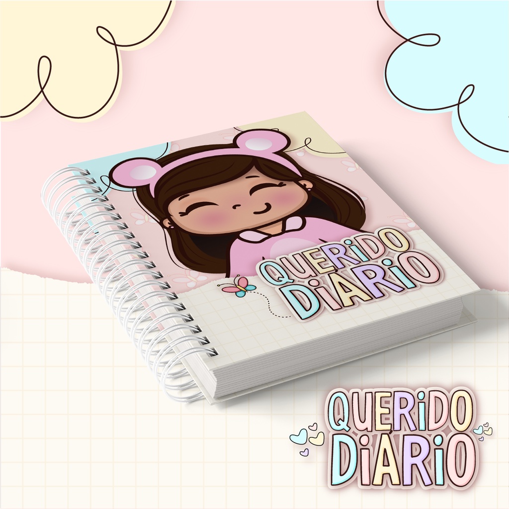 Diário Menina Personalizado/Meu Querido Diário (Várias capas disponíveis)
