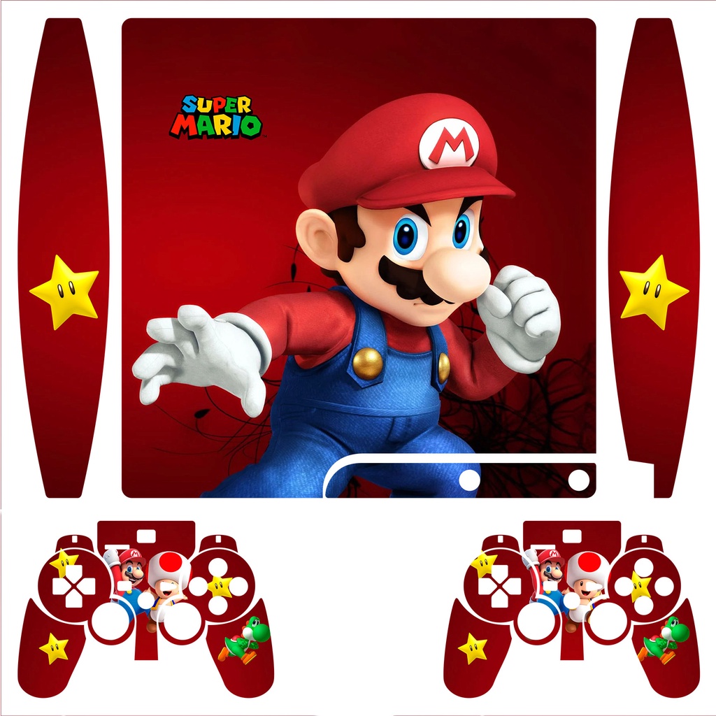Skin adesiva para Playstation / PS3 Slim  - Super Mario