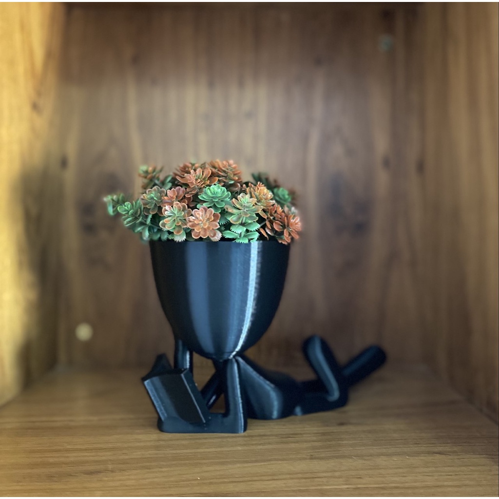 Vaso Decorativo Robert Bob Boneco Lendo Leitor Leitura para Planta Naturais ou Artificiais Suculentas e Cactos