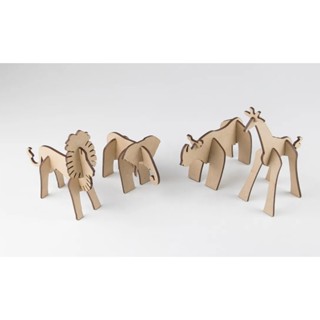 Puzzle Animais 3d Mdf Corte Laser Decoração E Lembrança Festa em Oferta na Shopee