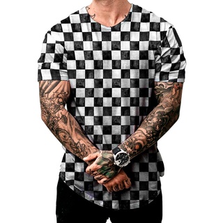 camiseta tshirt Camisa Longline Swag Xadrez Preto e Branca