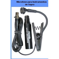 Microfone Captador Para Instrumento Sopro Php 600 Black Bug - Preto