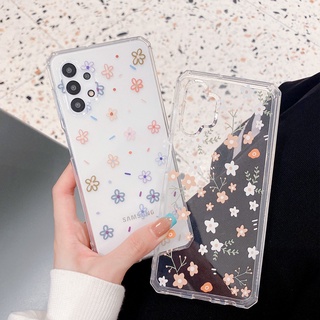 Bonito Flores Caso De Telefone Claro Para Samsung Galaxy S21 S22 S20 FE S10 S20 S21 Plus Nota 20 Ultra 9 10 Mais Suave Silicone Tampa Traseira