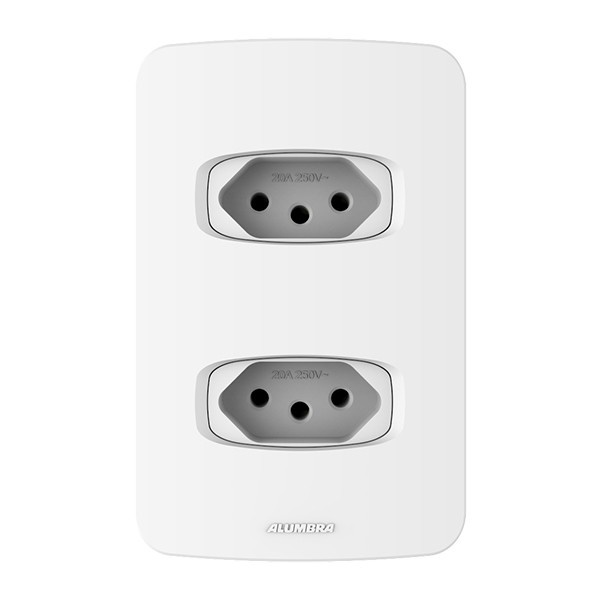 Conjunto 2 Tomadas 10A - Alumbra Gracia - 85335 em Oferta na Shopee