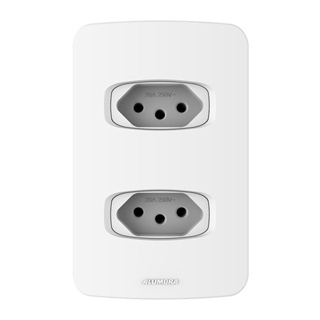 Conjunto 2 Tomadas 10A - Alumbra Gracia - 85335 em Oferta na Shopee