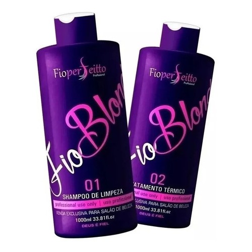 Progressiva Definitiva Matizador Fio Blond -liso Perfeito kit de 1 litro resultado cabelo perfeito