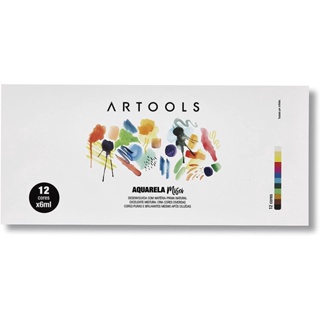 Aquarela Misci 12 Cores 6ml Artools em Oferta na Shopee