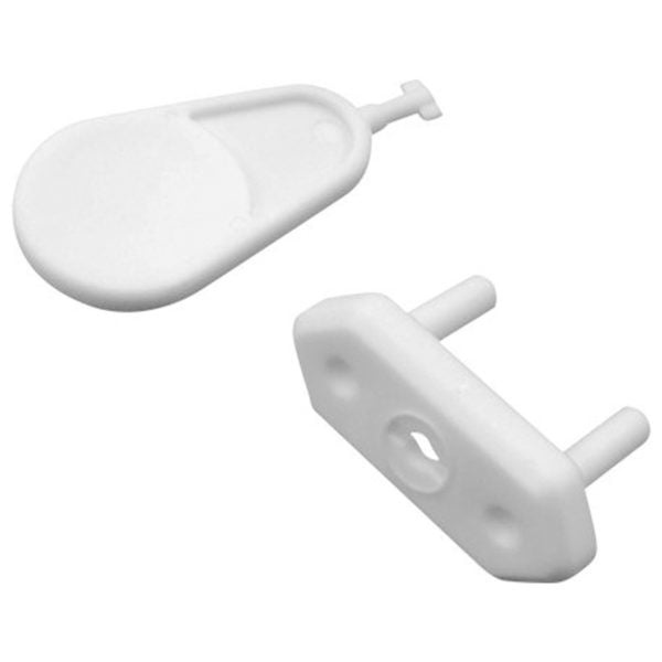 Kit 10 Peças Protetoras de Tomada Bebê e Criança Branca c/ Chave