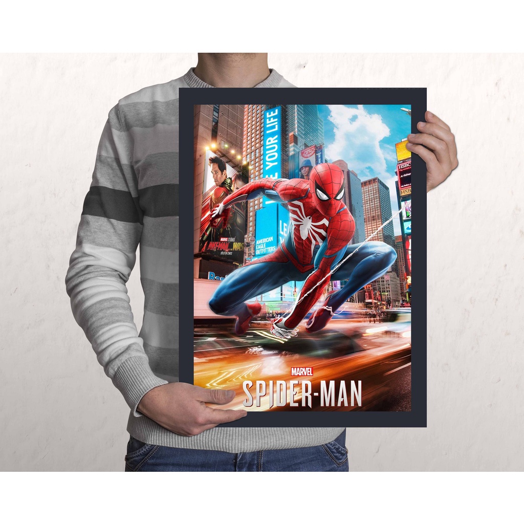 Quadro Spider-Man Game A3 com Acrílico Na Frente (Tamanho  X 33 Cm)  Poster Decorativo | Shopee Brasil