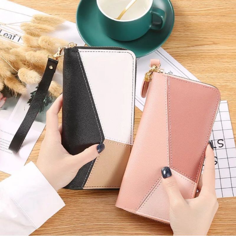 carteira Feminina + alça de mão porta celular, cartão, documentos, moedas details TRIÂNGULAR - PROMOÇÃO em Oferta na Shopee