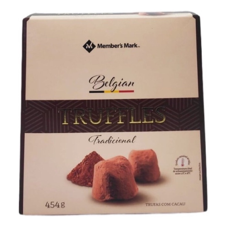 Trufa Importada Chocolate Belga Tradicional Belgian - 454g Member's Mark |  Shopee Brasil