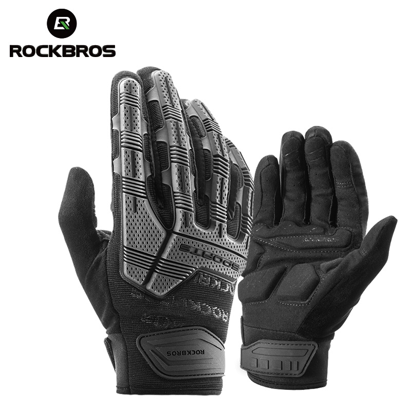 Rockbros Luvas De Motocicleta Antideslizante/Respirável/Tela Sensível Ao Toque/Antiderrapante Para/Moto