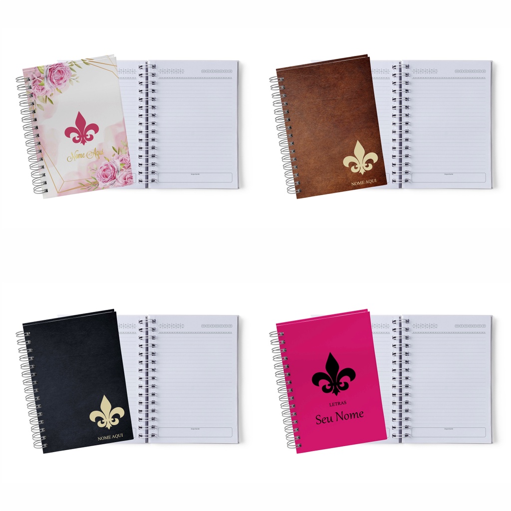 Agenda Permanente Personalizada Letras - Com Seu Nome | Shopee Brasil