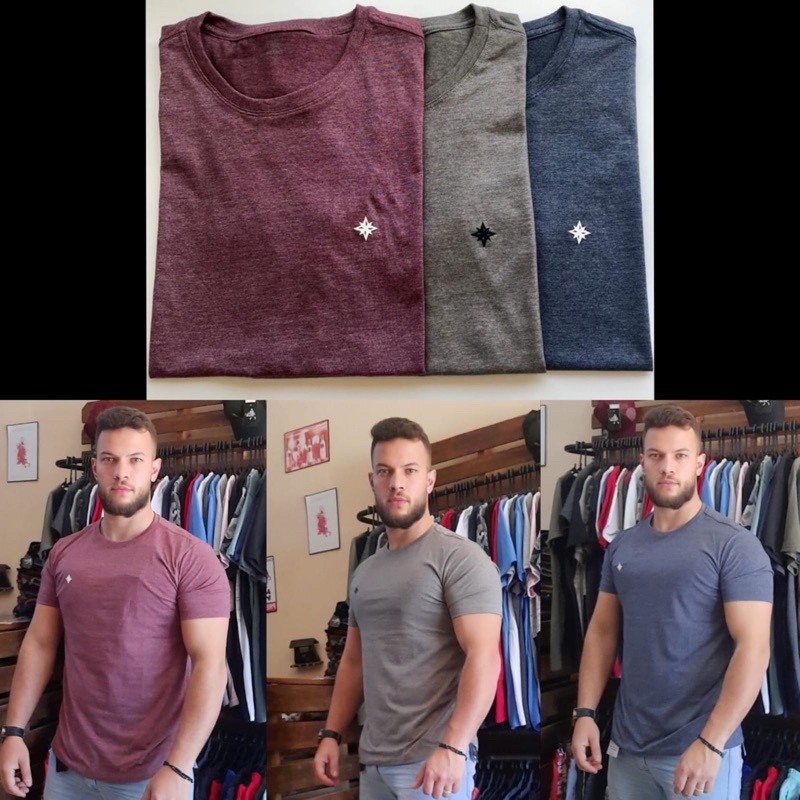Camisa Masculina Básica Malha Premium Fio 30.1 Alta Qualidade