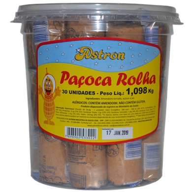 Paçoca Rolha C/30 1,098kg - Astron