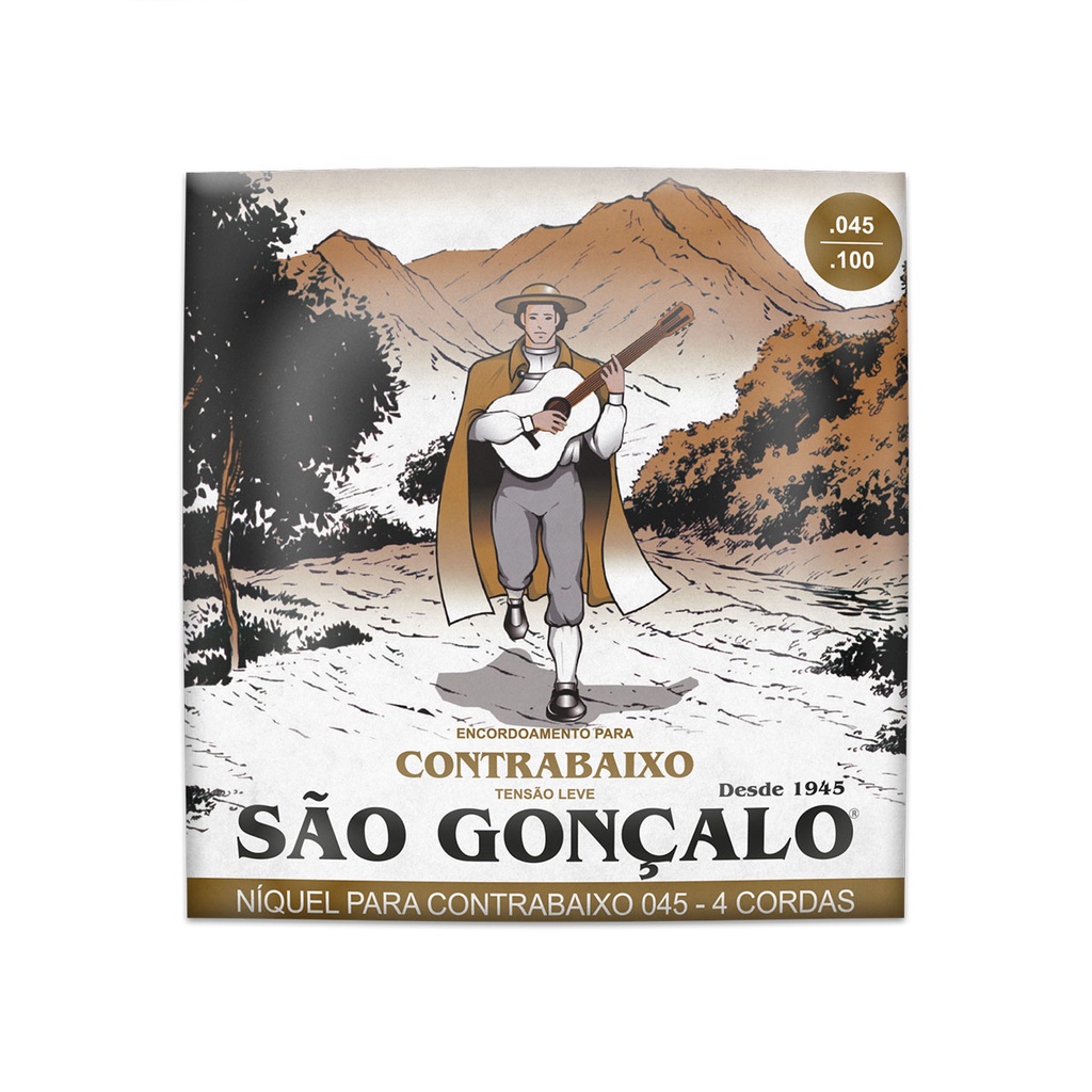 ENCORDOAMENTO CORDA SAO GONCALO CONTRA BAIXO 4 CORDAS 045