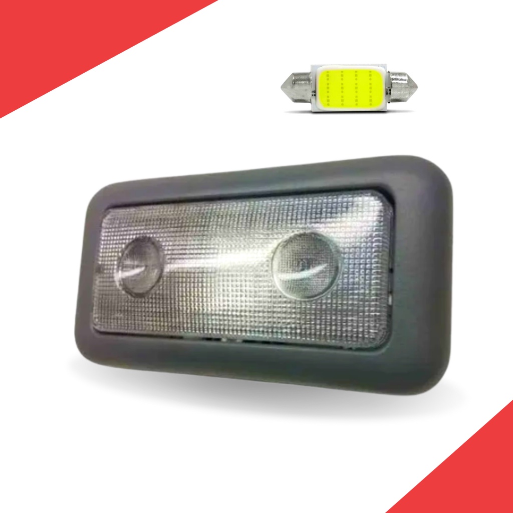 Lanterna Teto Central + Lampada Led Palio Siena 2001 2002 2003 Cinza Escuro em Oferta na Shopee