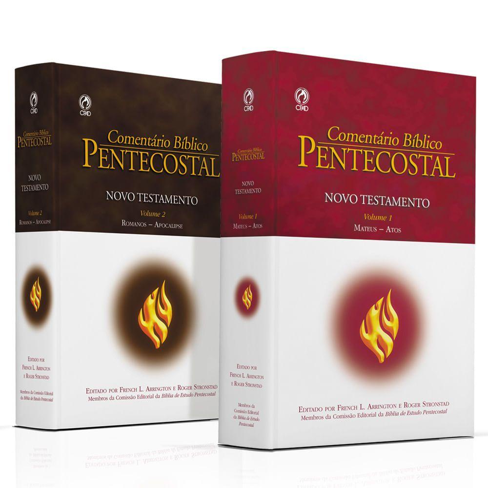Comentário Bíblico Pentecostal Novo Testamento | 2 Volumes | Capa Dura em Oferta na Shopee