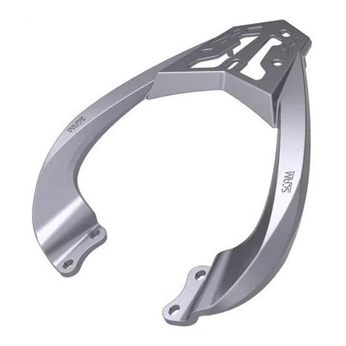 Suporte Baú Bagageiro Liga Leve Prata Scam - Yamaha Fazer 150 2014 a 2025