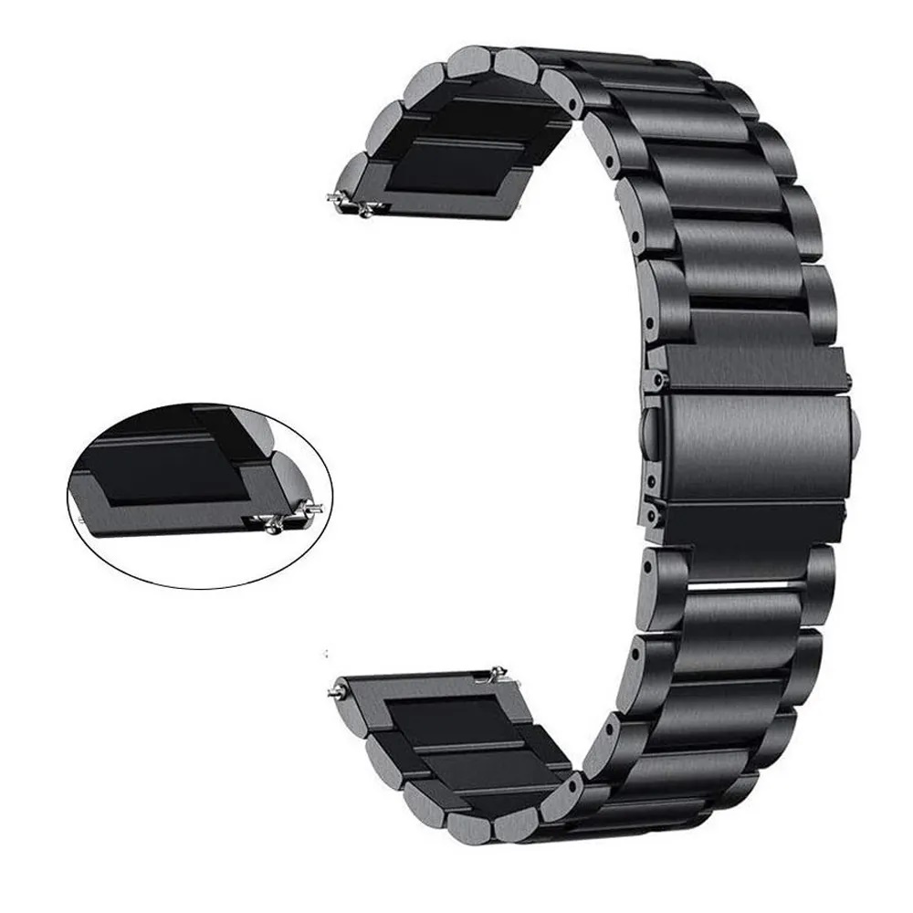 Pulseira para Smartwatch 3 Elos 20mm Relogio Inteligente Smartband Inox