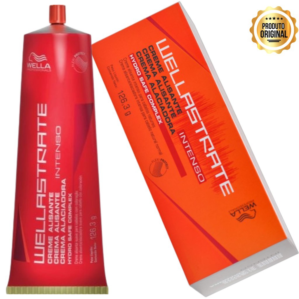 Wella Alisante Capilar Intenso  ou Suave Wellastrate 126,3g em Oferta na Shopee