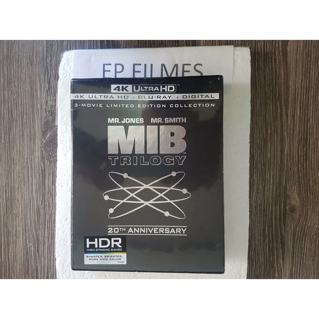 Blu Ray 4k Ultra Hd Mib - Homens De Preto - Trilogia, Dub/leg Lacrado.