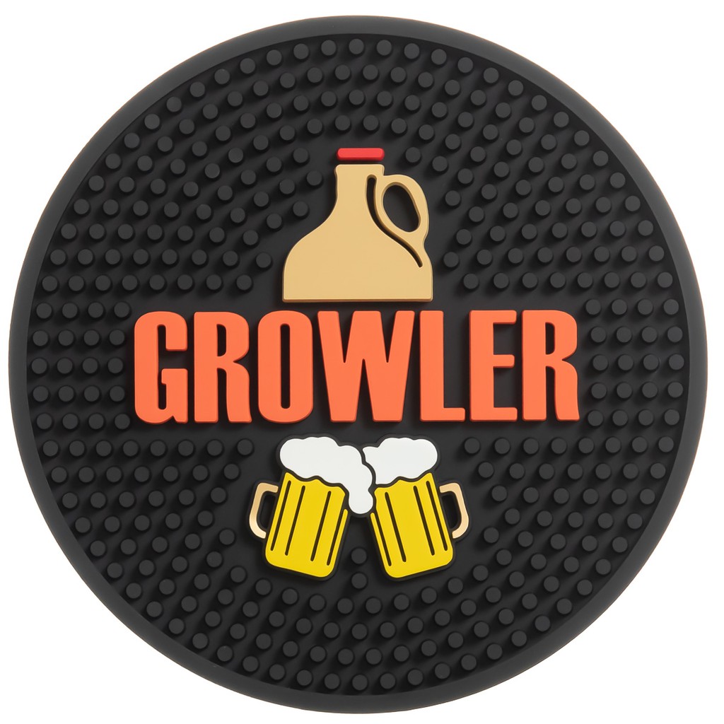 Bar Mat Growler Keg 22 Cm Porta Copo Emborrachado A Melhor Qualidade