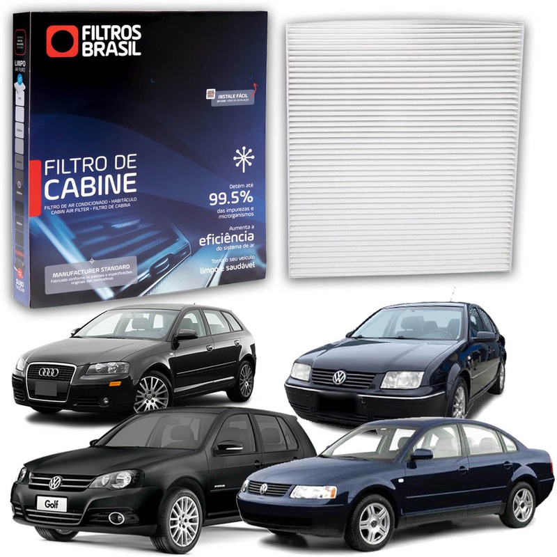 Filtro da Cabine Ar Condicionado Audi A3/TT Seat Cordoba Volkswagen Bora Golf G3 G5 Passat Polo Van em Oferta na Shopee