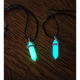 Colar Fluorescente Brilha No Escuro Verde/Azul