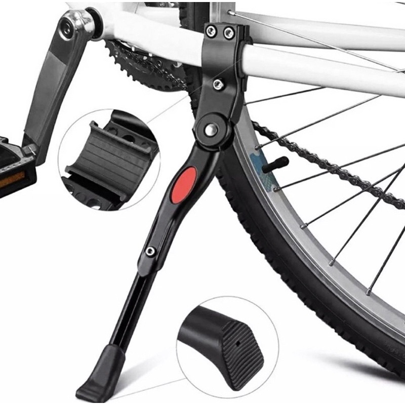 Pezinho Pé Para Bike Bicicleta Descanso Lateral Com Regulagem Em alumínio Bike 20/24/26/29 em Oferta na Shopee